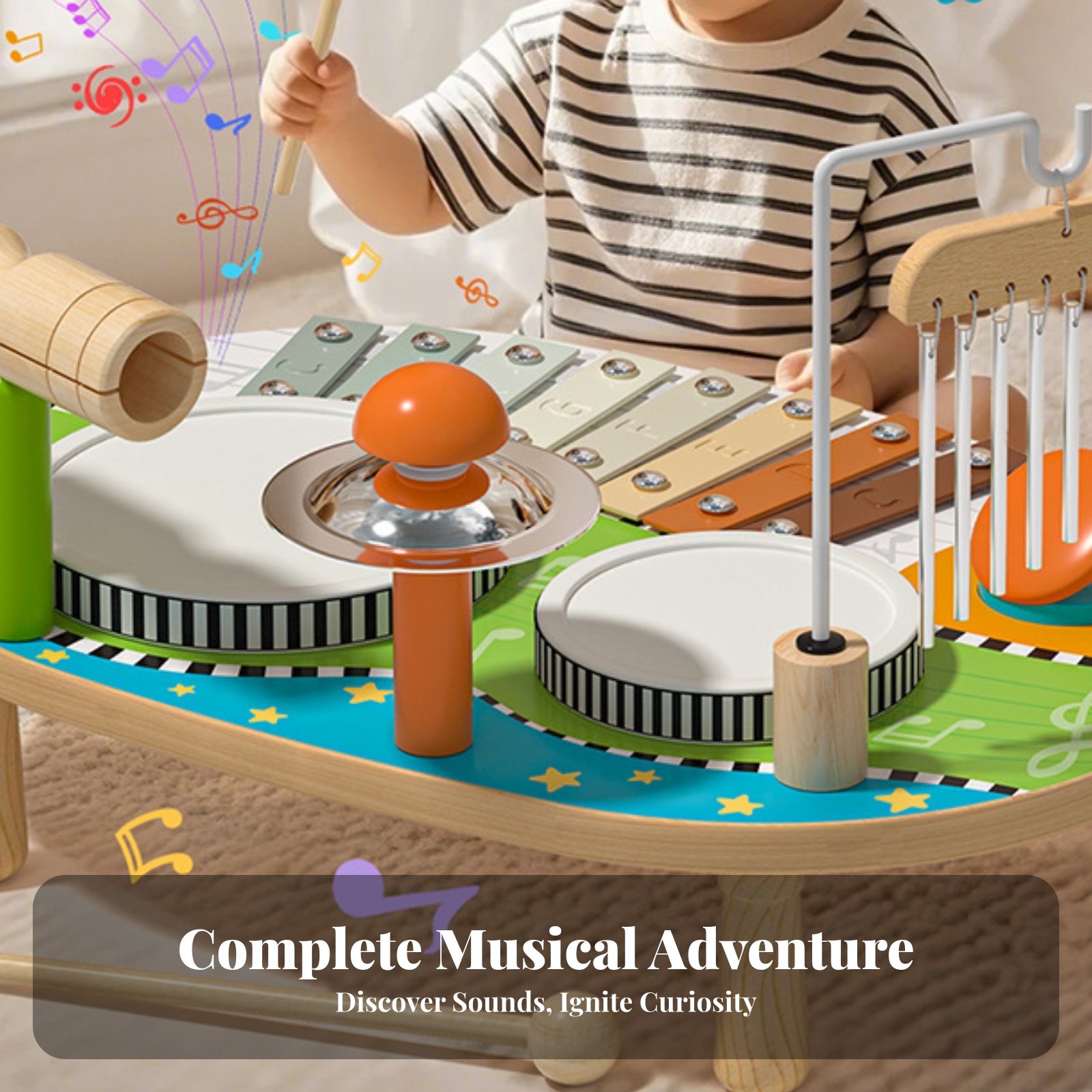 Kids Toys Xylophone - Kids Drum and Xylophone Toy Educational