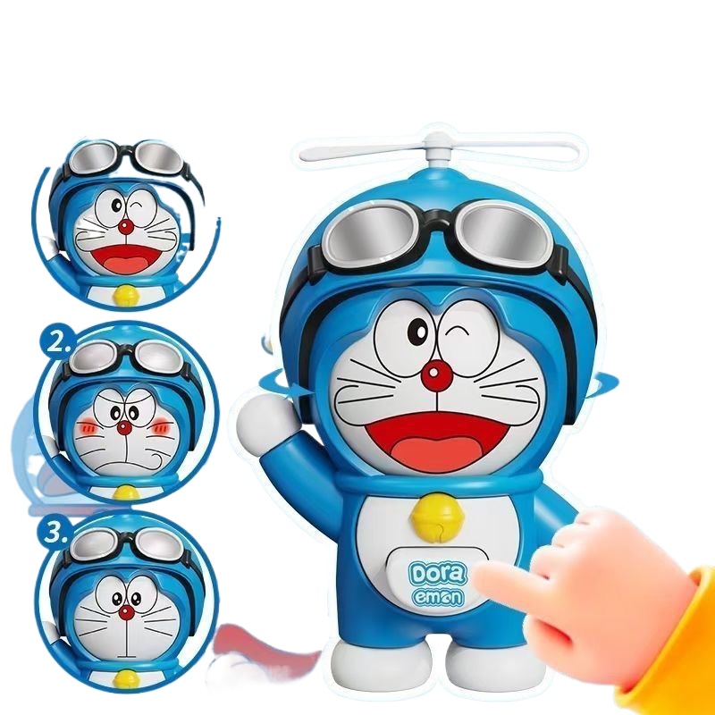 Kids Toys Young - Doraemon Face‑Changing Doll Press Deformable Figure