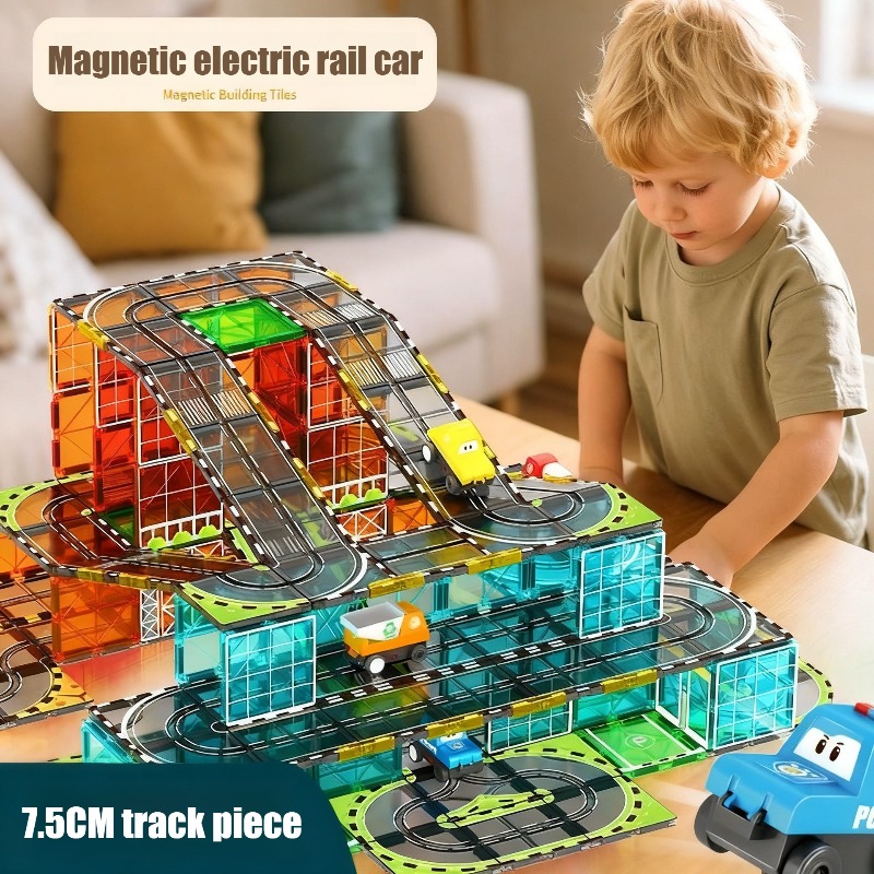Creative Magnetism Electric Ra - Kids Toys Electric Car recension och pris