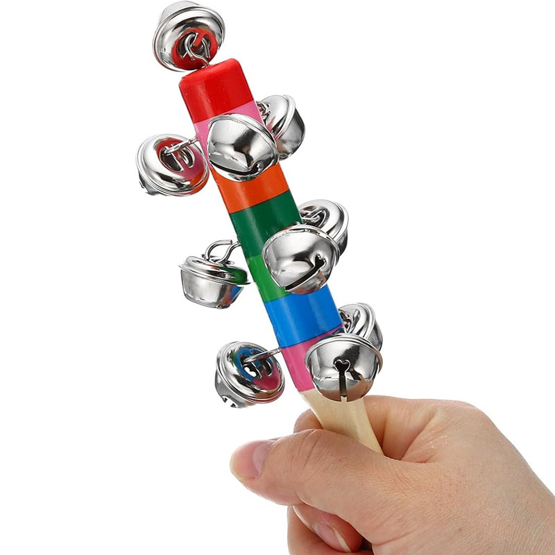 5PCS Wooden Jingle Hand Bells  - Kids Toys Xylophone recension och pris