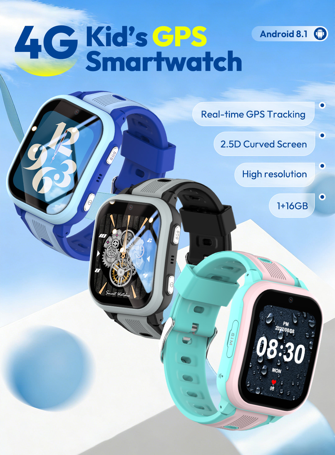 Wonlex 4G Kids Smart Watch KT4 - Kids Smartwatch Gps recension och pris