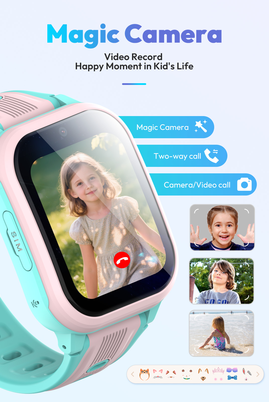 Wonlex 4G Kids Smart Watch KT4 - Kids Smartwatch Gps recension och pris