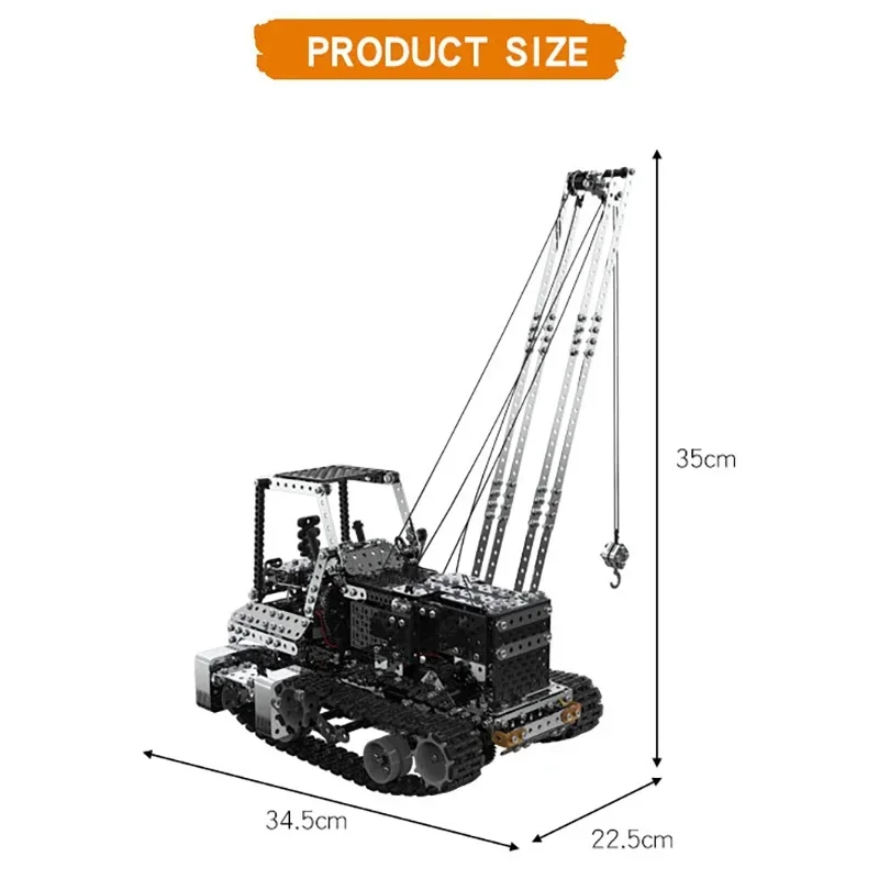 DIY Metal RC Crane Electric Ho - Kids Toys Electric Car recension och pris