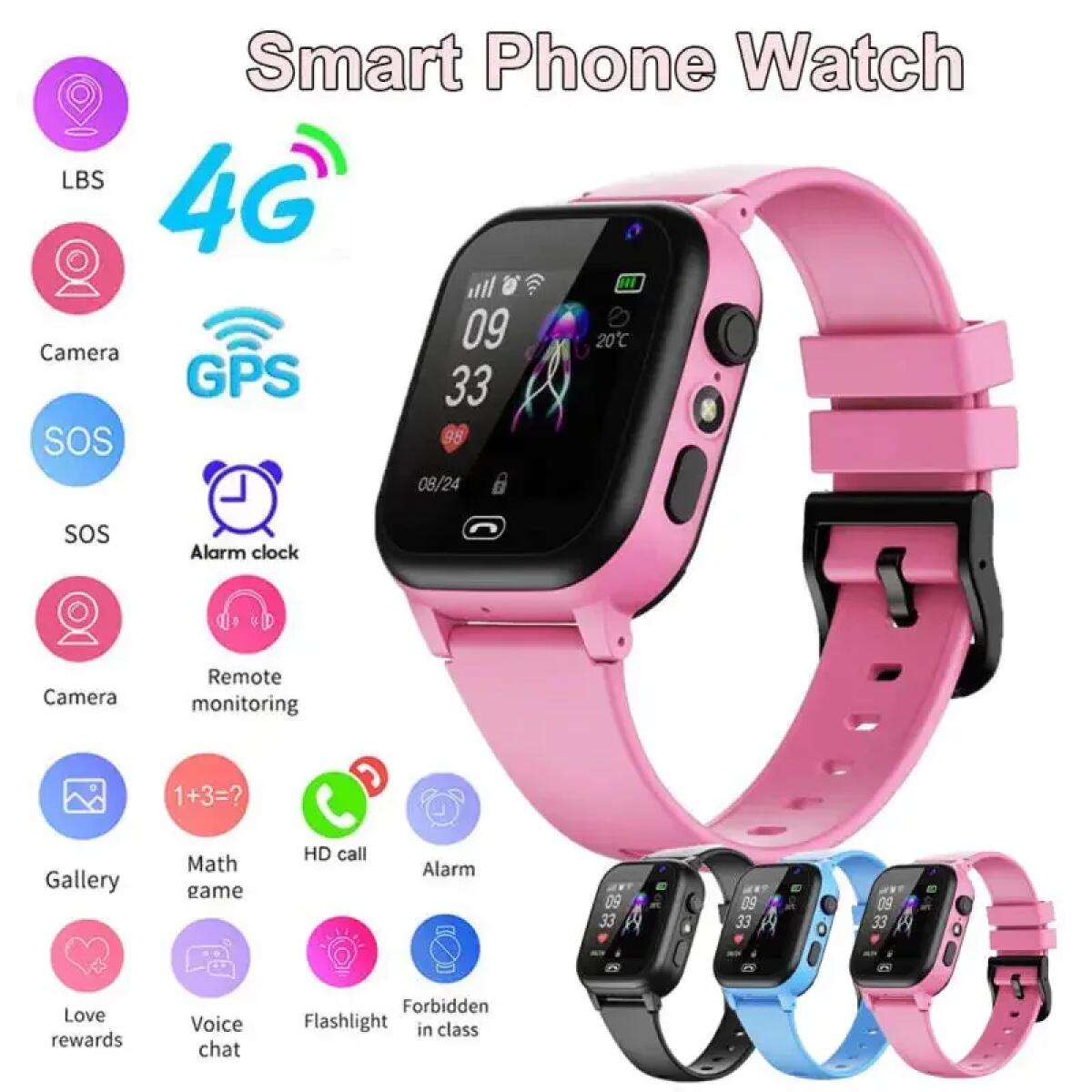 Kids Smart Watch 4G Multifunct - Kids Smartwatch Gps recension och pris
