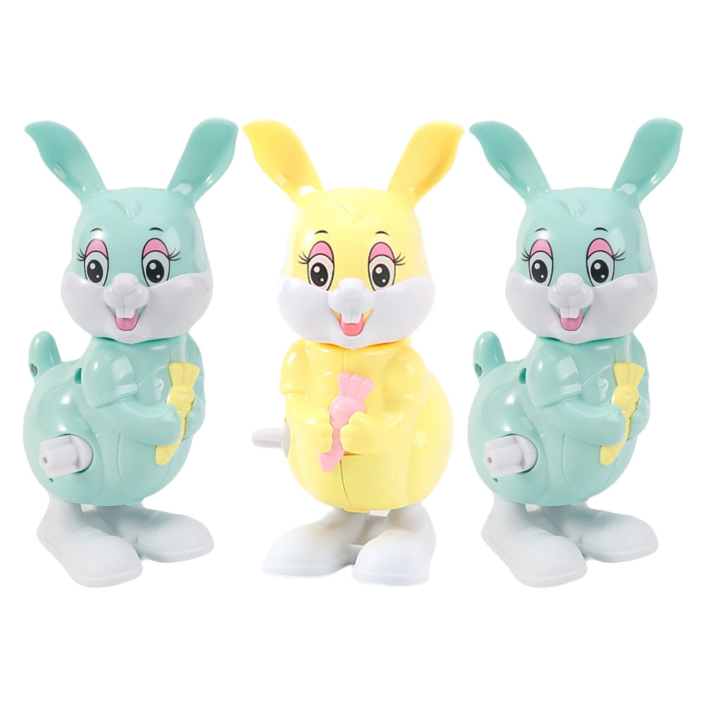 3Pcs Jumping Rabbit Wind-Up Pl - Kids Toys Easter recension och pris