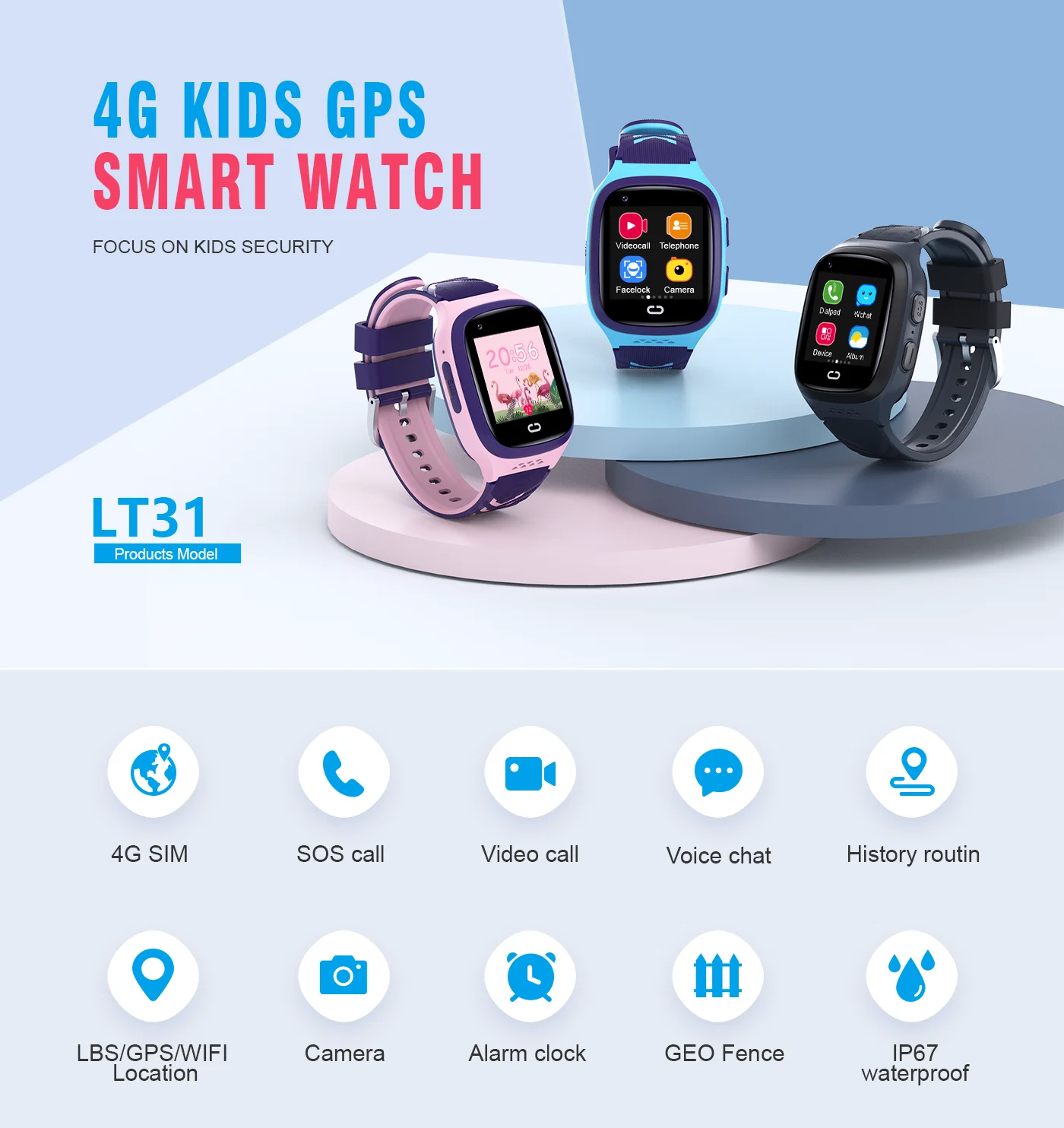 4G Kids Smartwatch SOS Waterpr - Kids Smartwatch Gps recension och pris