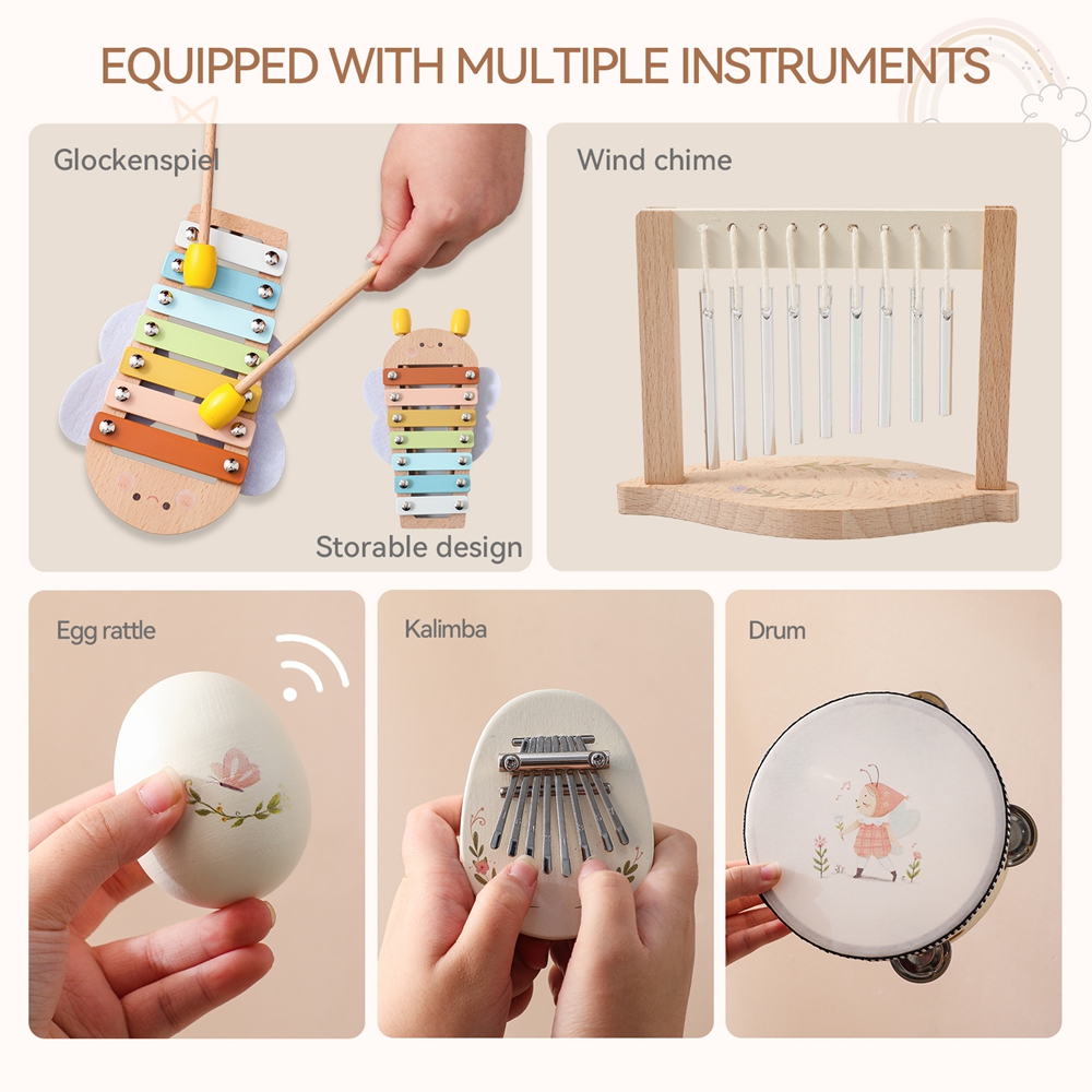 Music Toys Baby Wooden Montess - Kids Toys Xylophone recension och pris