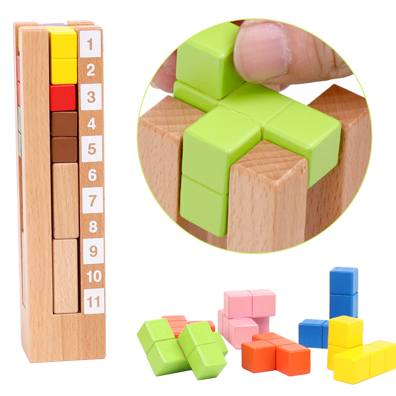 Tower Block Wooden Blocks Educ - Kids Toys Now recension och pris