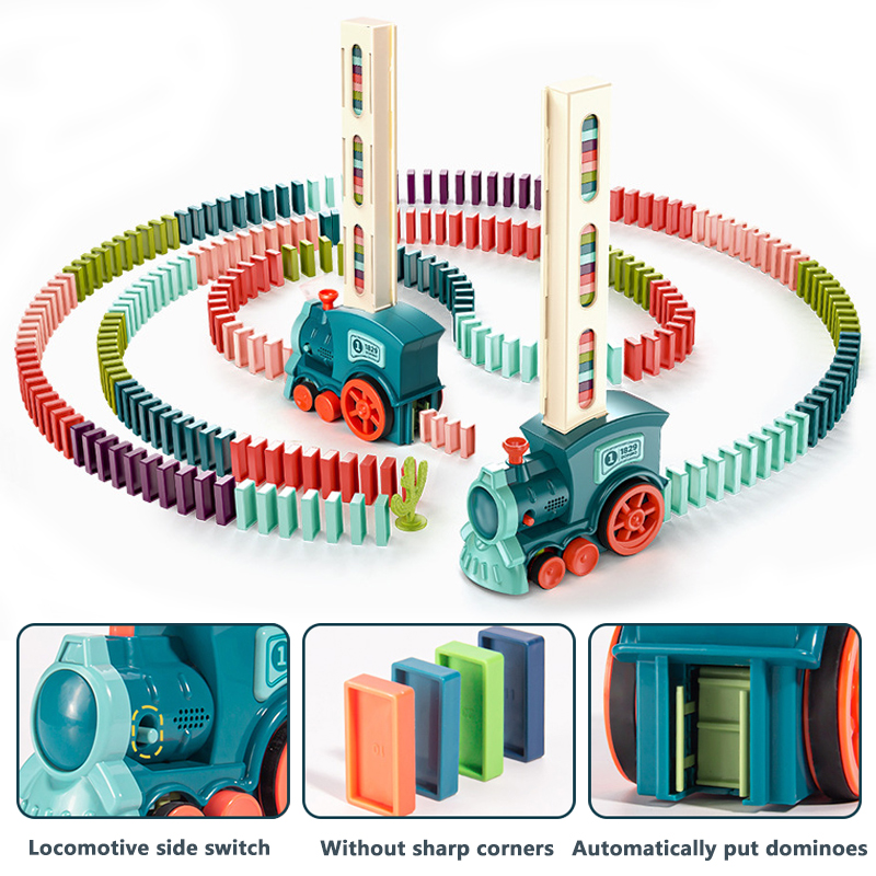 Automatic Laying Domino Train  - Kids Toys Electric Car recension och pris