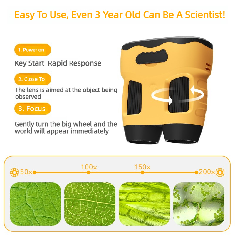 4K Microscope Camera 1000X Han - Kids Toys Top View recension och pris