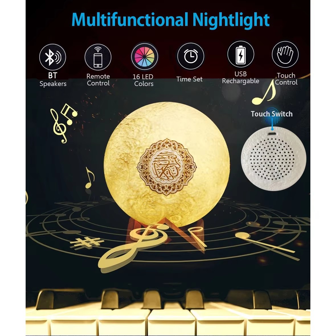 Night Light Wireless Bluetooth - Kids Quran Toys recension och pris