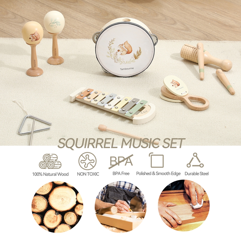 Baby Music Toys Maracas Drum X - Kids Toys Xylophone recension och pris
