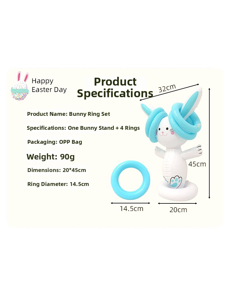 Easter Inflatable Bunny Ring T - Kids Toys Easter recension och pris