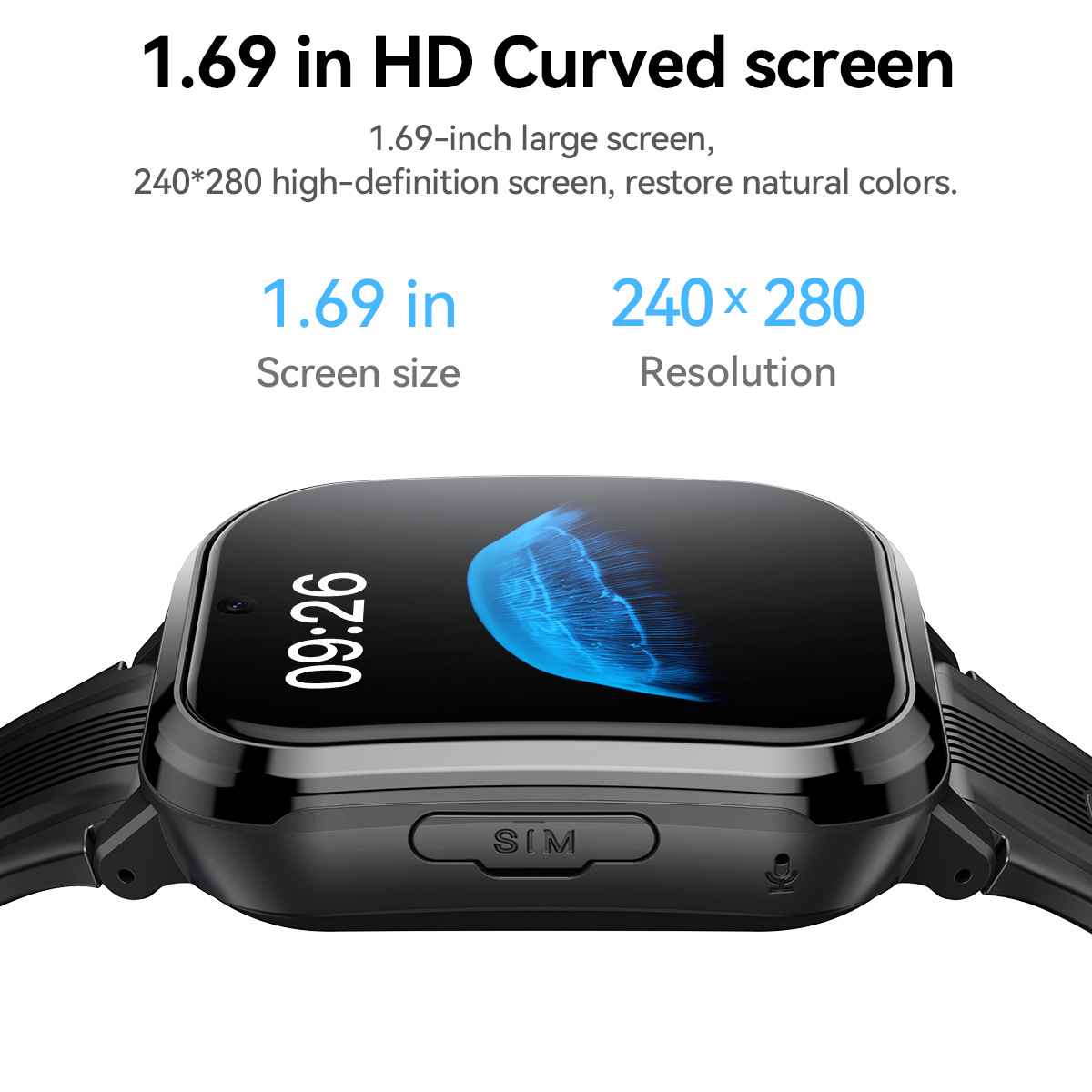 HOCO Y108 1.69inch HD LCD Curv - Kids Smartwatch Gps recension och pris